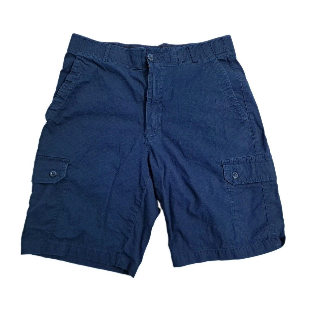 Architect Cargo Shorts Men's 34 Utility Pockets Blue Trail Hike Flex Stretch